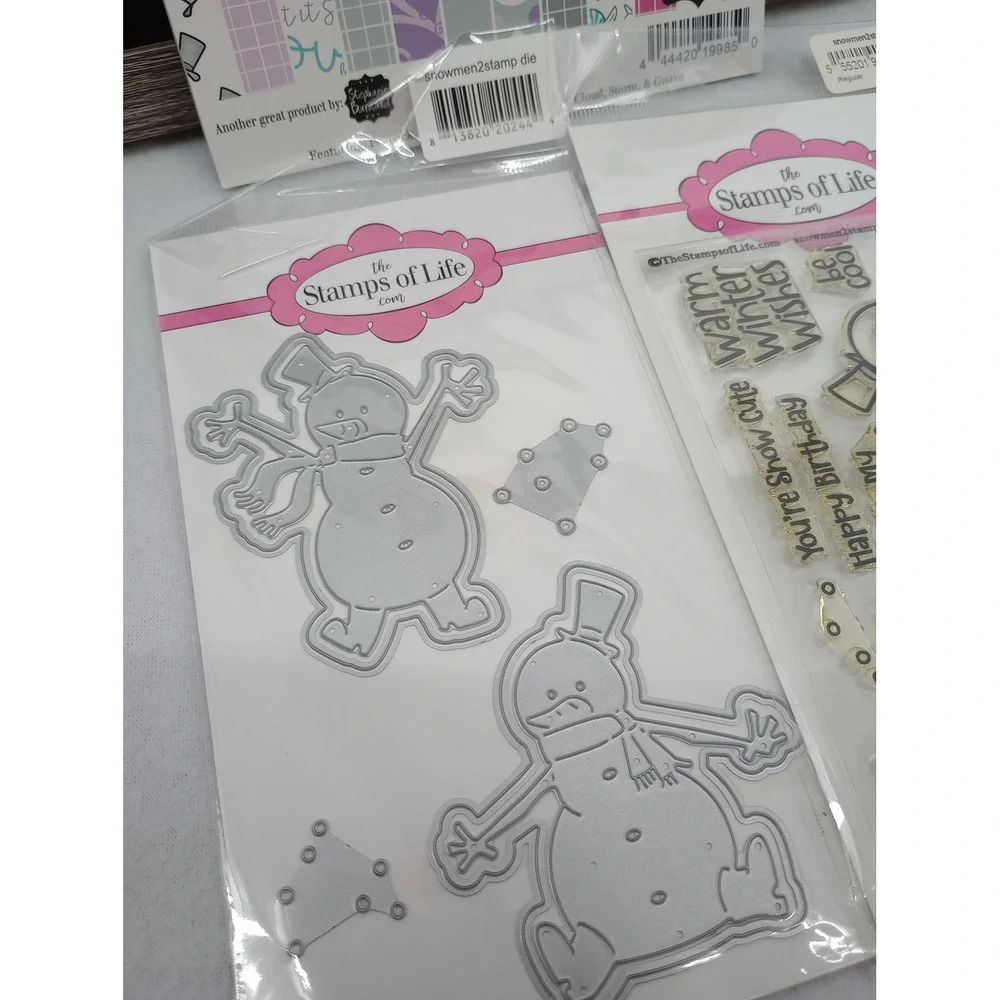The Stamps of Life Snowmen2stamp Stamp Die Paper Set Let It Snow